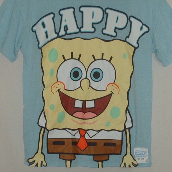 Sponge Bob Square Pants T-shirt - New - size M (7-9) - Picture 2 of 4